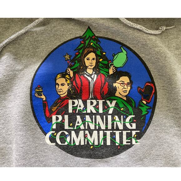 The Office Party Planning Committee Hoodie Gray size S - Picture 2 of 4
